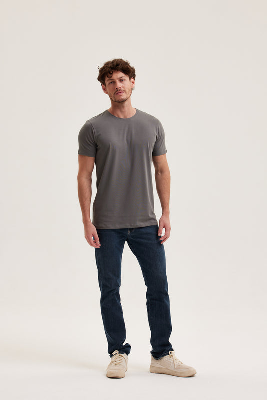 Camiseta Cinza Antracite – Prime T-Shirt Hannport