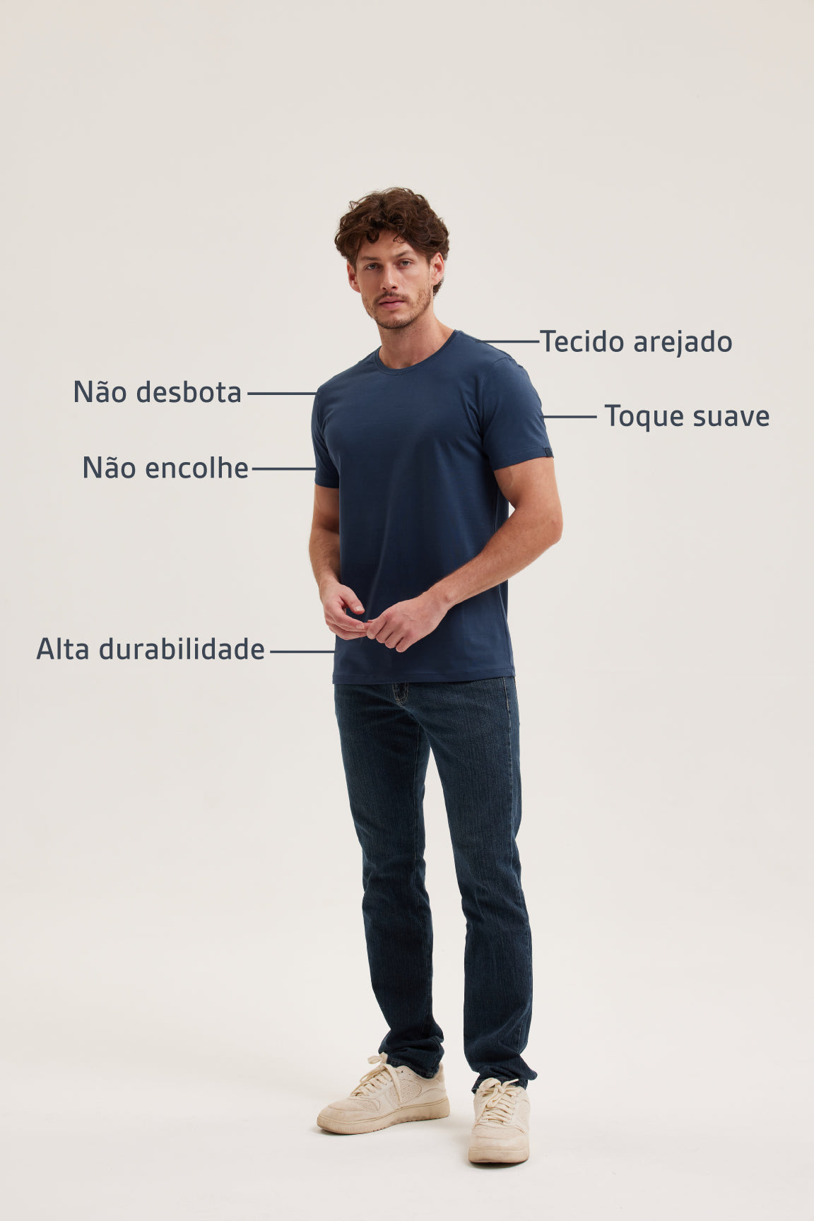 Camiseta Azul Navy –  Prime T-Shirt Hannport