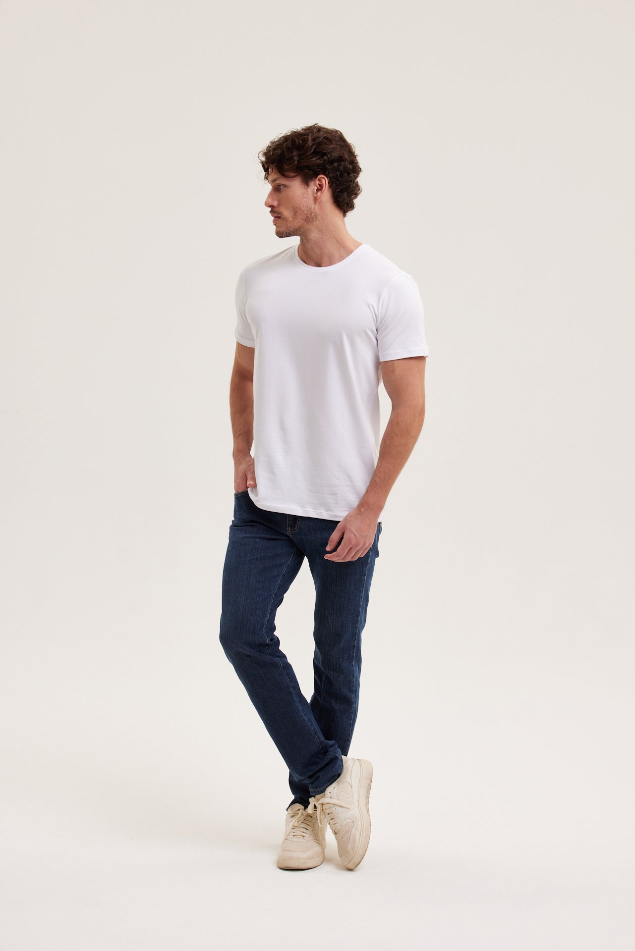 kit 4x Camisetas Brancas Hannport Prime