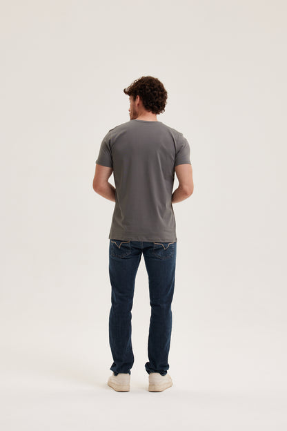 Camiseta Cinza Antracite –  Prime T-Shirt Hannport