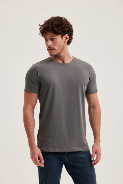 Camiseta Cinza Antracite –  Prime T-Shirt Hannport
