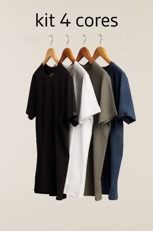 kit 4 Cores Camisetas Hannport Prime